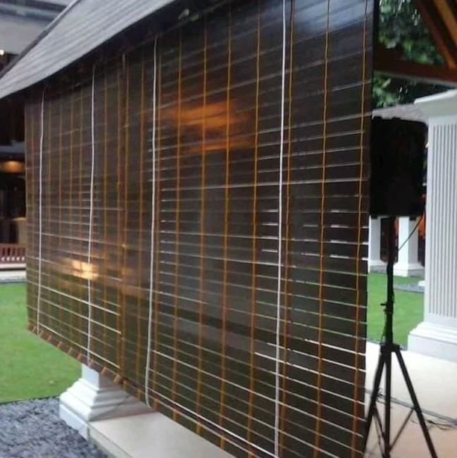 Krey Tirai kayu Indoor Outdoor motif 1 warna Tahan air 4
