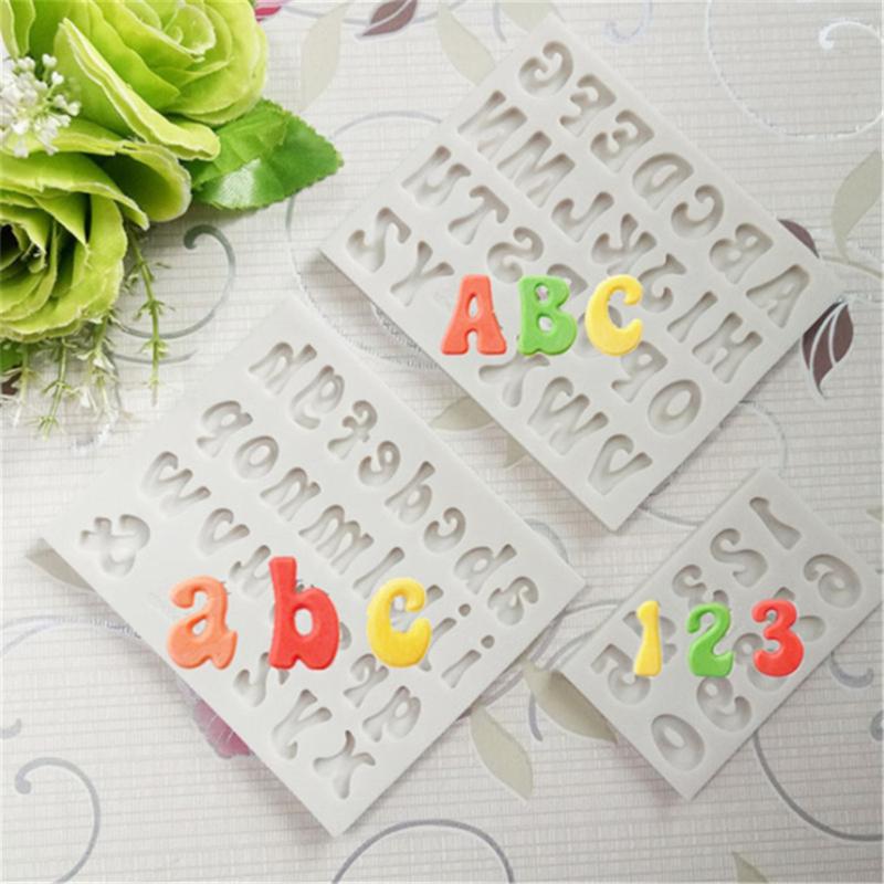 Tenas digital letters are used to make silicone molds for uppercase and ...