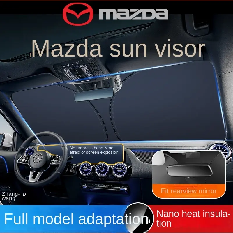 Tấm Che Nắng Ô Tô, Thích Hợp Cho Mazda, Nắp Tấm Kính Che Nắng, Thiết Bị Bảo Vệ Ô Tô