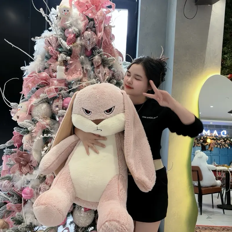 Gấu bông thỏ giận dữ siêu cute thú bông thú nhồi bản hottrend _2024 1