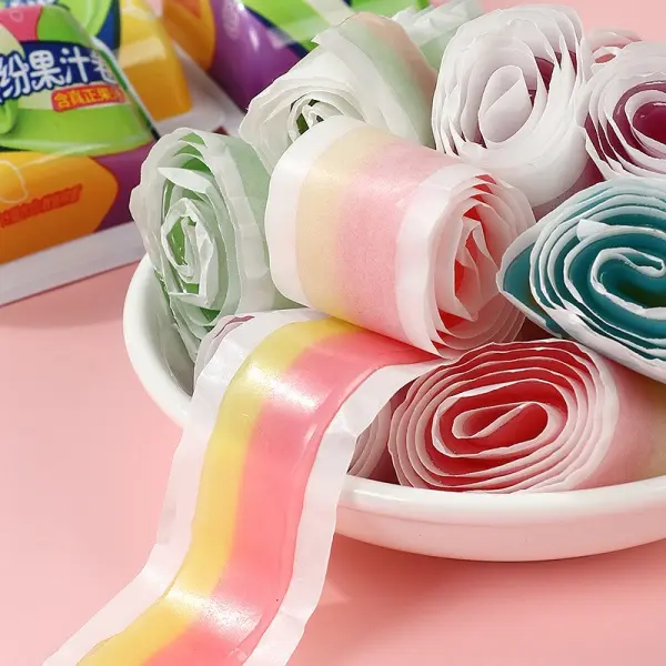 Sweet and soft candies childhood snack candies juice flavored gummies candies