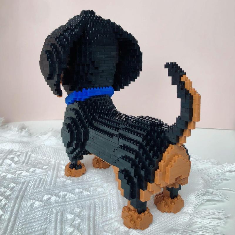 Cartoon Dog Building Blocks Toy, 1 Set Creative Model Desktop Ornament, Educational Assembly Toy for Adults and Kids, Building Sets, Gift for Her, Men's Gift 8