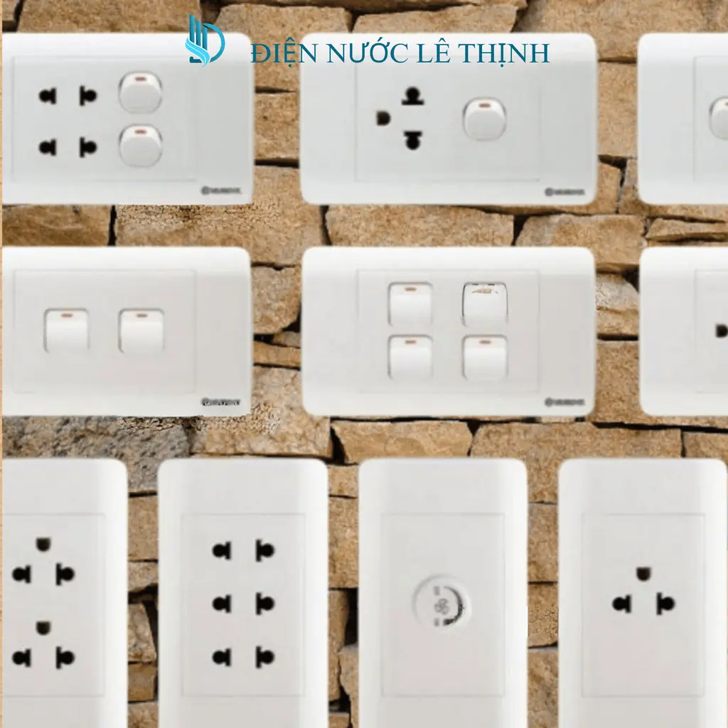 Ổ Cắm Điện Sino Âm Tường, Mặt Hại Công Tắc Ổ Cắm Điện Sino, Ổ Đôi Sino
