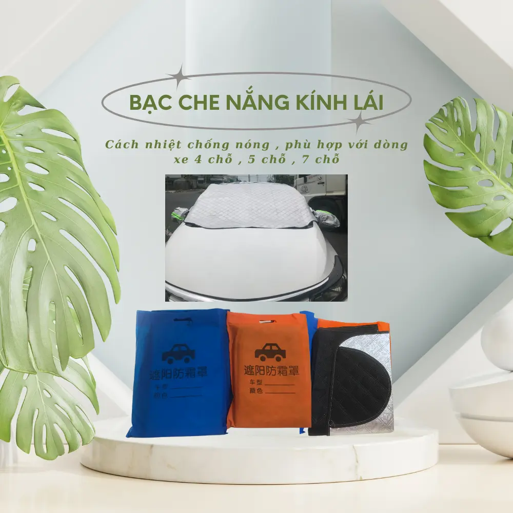 Bạc che nắng kính lái , cách nhiệt chống nóng , phù hợp với dòng xe 4 chỗ , 5 chỗ , 7 chỗ