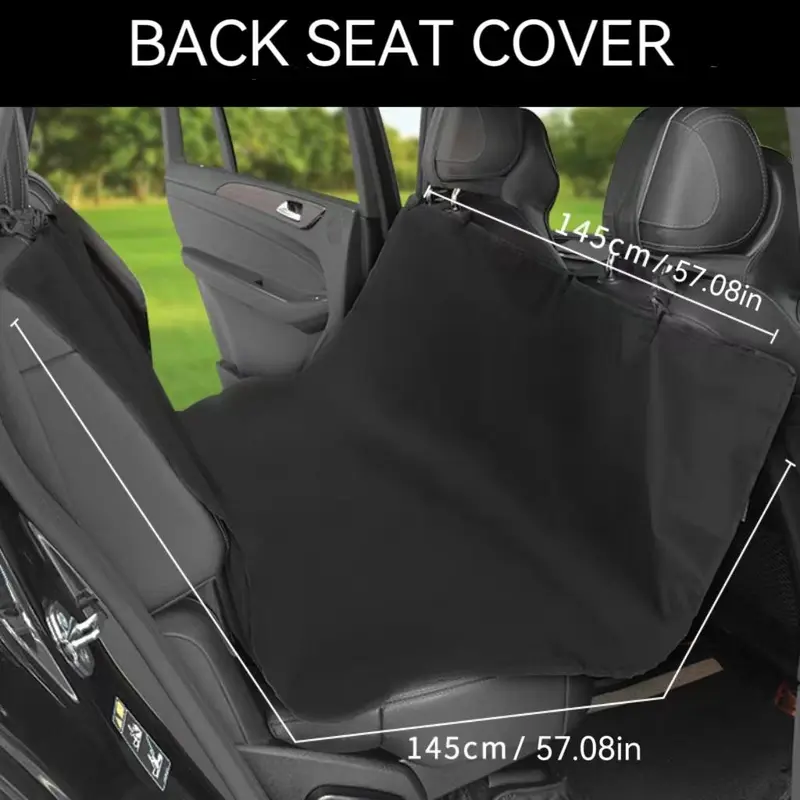 Waterproof  Car Seat Cover for Dogs, Stain-proof Pet Back Seat Extender, Dog Hammock for Car, Truck, SUV, Dog & Cat Accessories 1
