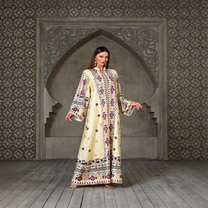 Gaun Abaya, Bercetak Muslim, Berlian buatan Manik, Pakaian Wanita baju  fairy  tale  muslimah