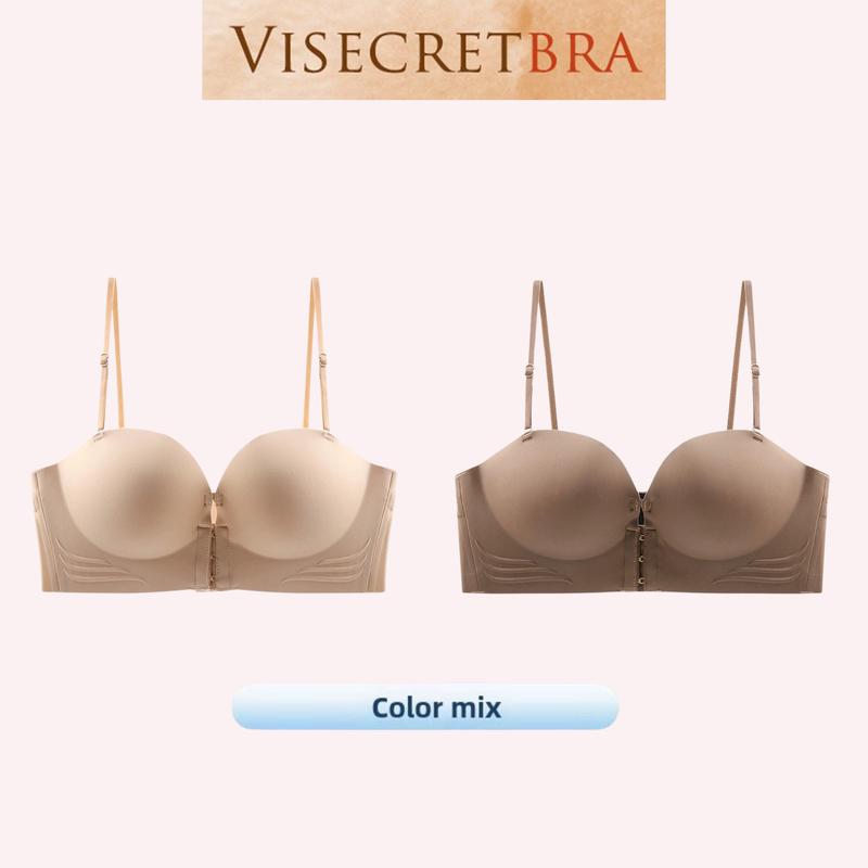  Combo Áo Lót Áo Bra Su Đúc Chống Tuột Cài Trước Không Dây Nâng Vòng 1 Không Gọng -- VN240201 Nữ Women 