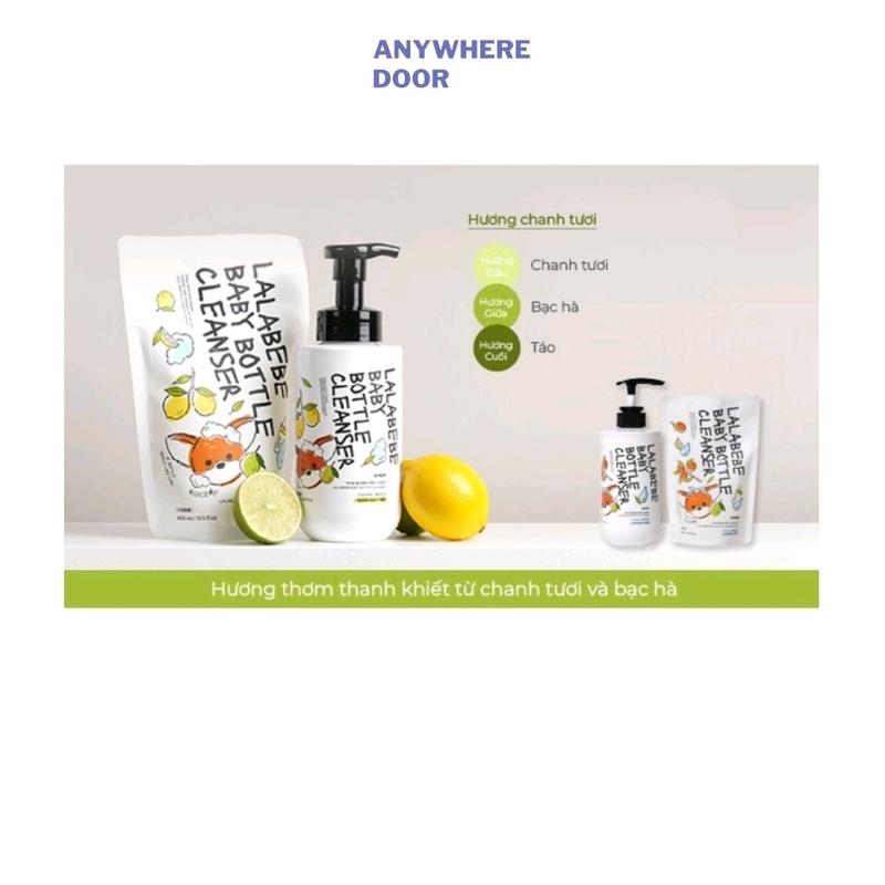 BƠ KIDS  - Nước Rửa Bình Lalabebe Tạo bọt Thuần Chay Kmom Hàn Quốc