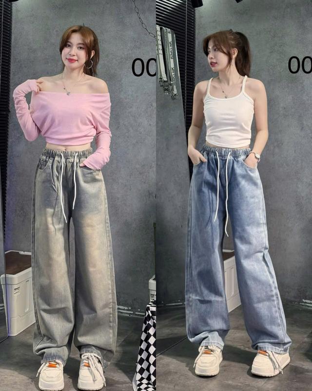 QUẦN JEAN NỮ LƯNG CHUN TRƠN NHIỀU MÀU CHẤT QC DÀY MỊN ĐẸP FORM SIÊU HACK DÁNG , MẪU TRƠN DỄ PHỐI ĐỒ ,THỜI TRANG CÁ TÍNH TRẺ TRUNG NĂNG ĐỘNG Women Pants