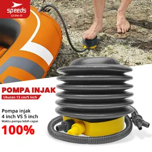 SPEEDS Pompa Injak Kaki Manual Pompa Angin Portable Pompa Tangan Pompa Mini Gymball Kolam 016-15 5inch