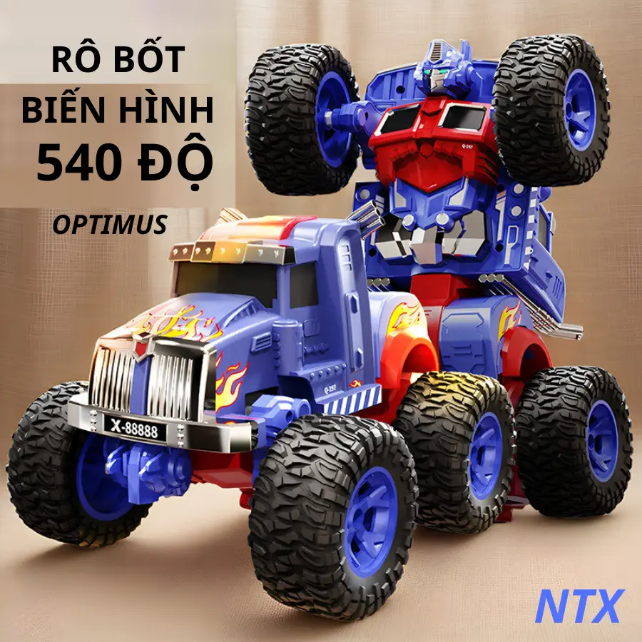 Xe ô tô Điều khiển từ xa biến hình rô bốt 540 Độ transformers