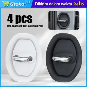 4Pcs/Set Car Door Lock Cover Pelindung Kunci Mobil Universal Bahan Karet