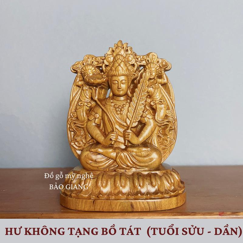 Product Introduction of Tượng phật bản mệnh theo tuổi bằng gỗ bách xanh (cao 12 ngang 9 sâu 6,5 cm) 22