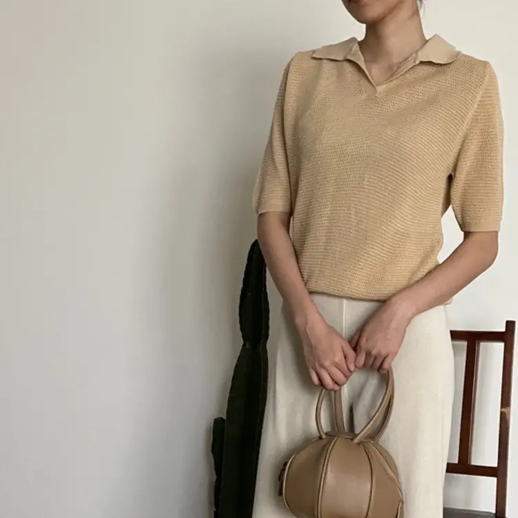 Bijou Top (classic polo with a twist)