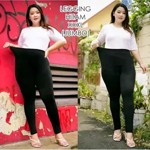 Leging Jumbo Spandek Adem XXXL Celana Panjang Dalaman Wanita Legging Muslim spandex rayon xxl