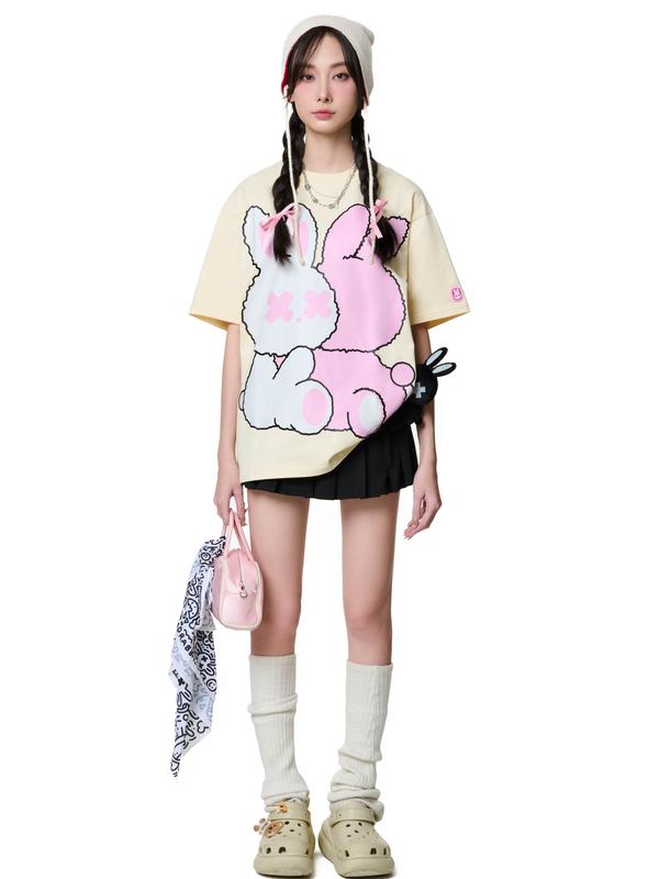 DREAMER COLLECTION - Áo Thun Unisex Nam Nữ Chất Cotton Bad Rabbit - RABBIT CUDDLE TEE 5