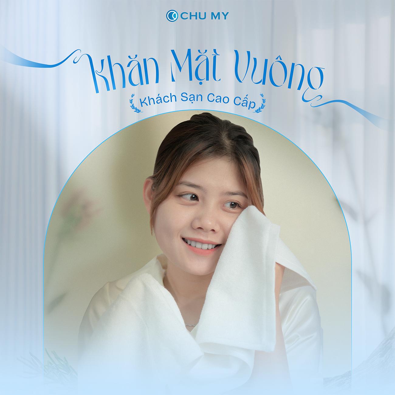 Khăn mặt Cotton 100% CHU MY chuẩn khách sạn 5 sao mềm mại cao cấp