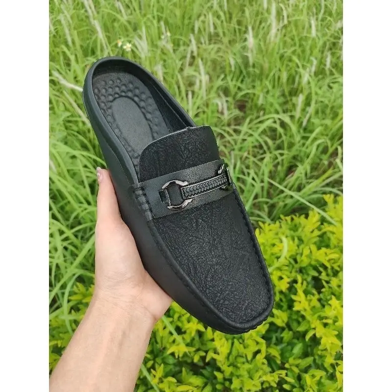 Giày sục nam phom mocasin chất liệu da xít ,khâu đế, kết hợp đai hợp kim chống rỉ cực chất .. sục nhám.. 2