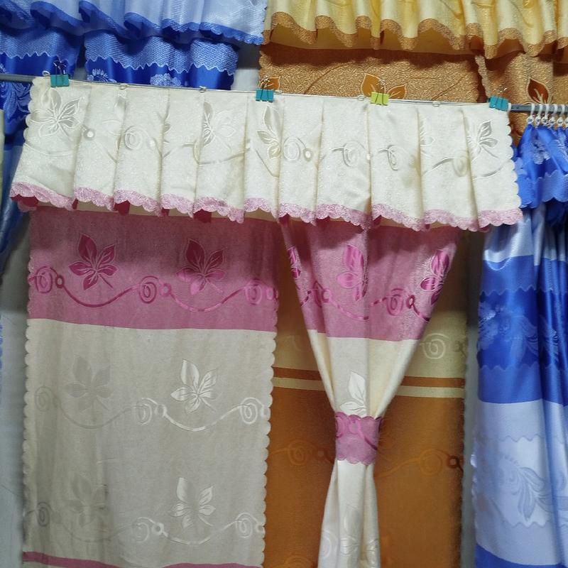 Rèm cửa buồng cửa sổ vải gấm thêu loại 1