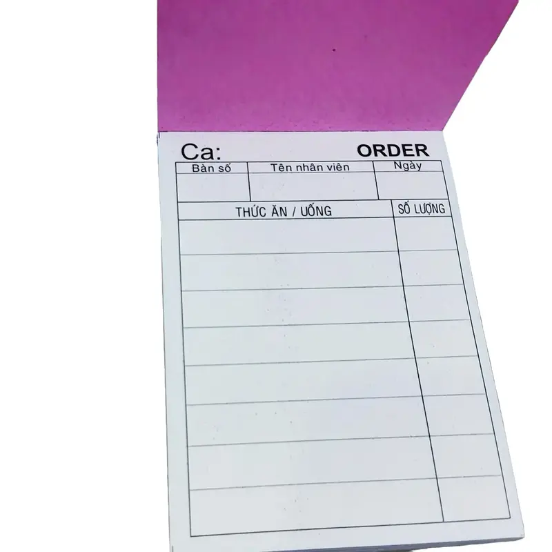 10 Sổ order 2 liên in sẵn nhiều kích thướt dùng cho quán ăn, quán nước tiện lợi dễ sử dụng-quannaocungcan126 1