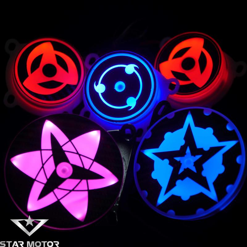 Mặt Led xoay Sharingan độ lé đèn bi cầu, gắn Demi