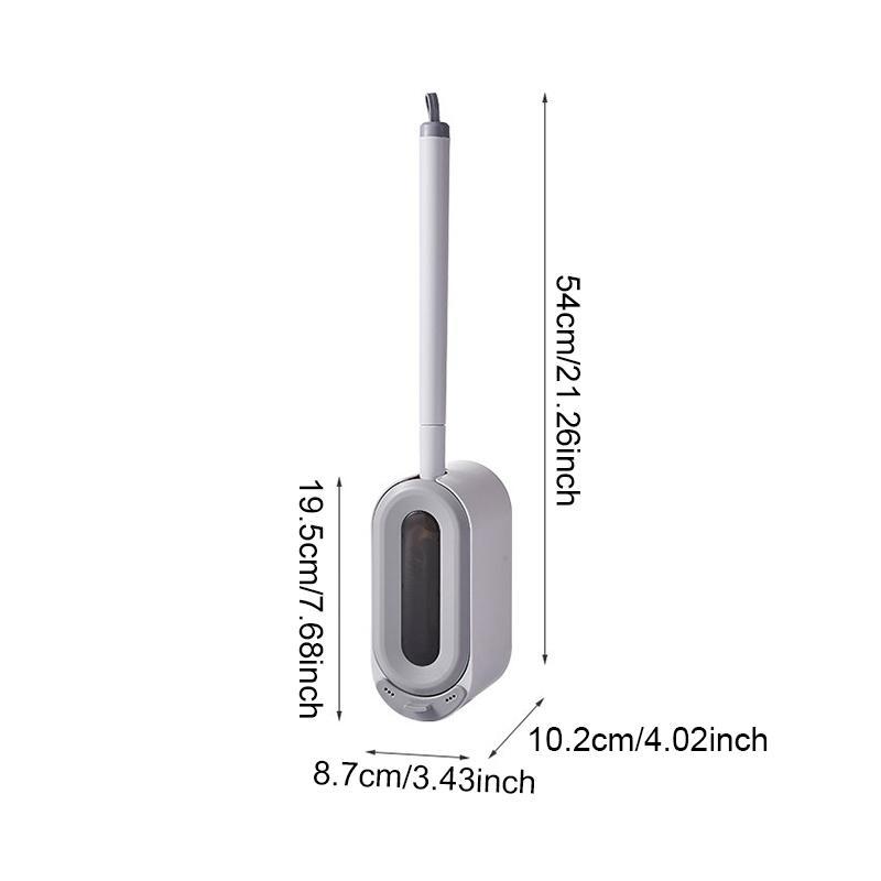 Wall Mounted Toilet Brush, Long Handle Toilet Brush with Holder, Toilet Cleaning Brush, Bathroom Cleaning Tool, Bathroom Accessories 1