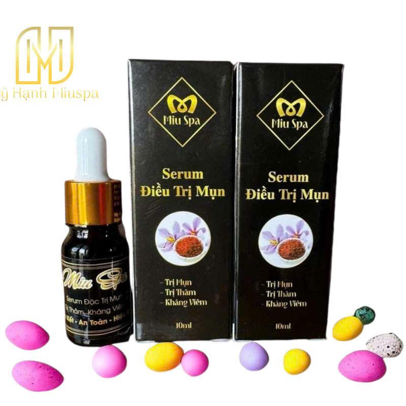 Combo 2 Serum trị mụn Miuspa chuyên trị mụn kiểm soát nhòn Skincare cho cả nam và nữ Women