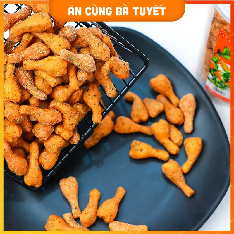 Combo 2 Hũ SNACK Đùi Gà Các Loại- Ăn Cùng Bà Tuyết Đồ Ăn Vặt Việt Nam 1