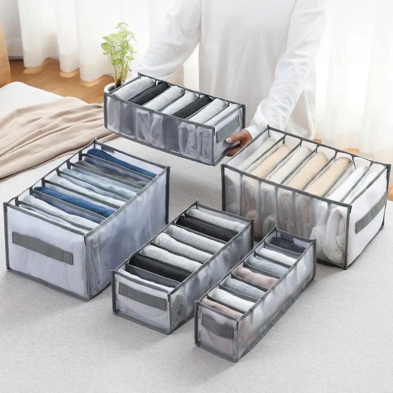 Hộp lưu trữ, Hộp Sắp Xếp Tủ Quần Áo, Có Thể Gập Lại, Hộp Sắp Xếp Đồ Lót, Hộp Chia Ngăn Đựng Quần, Hộp Sắp Xếp Ngăn Kéo, Hộp Sắp Xếp Tủ Quần Áo