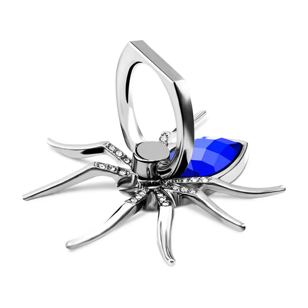Universal 360 Rotate Mobile Phone Finger Ring Stand Luxury Biling Metal Spider Holder For iPhone Sumsang Huawei Xiaomi