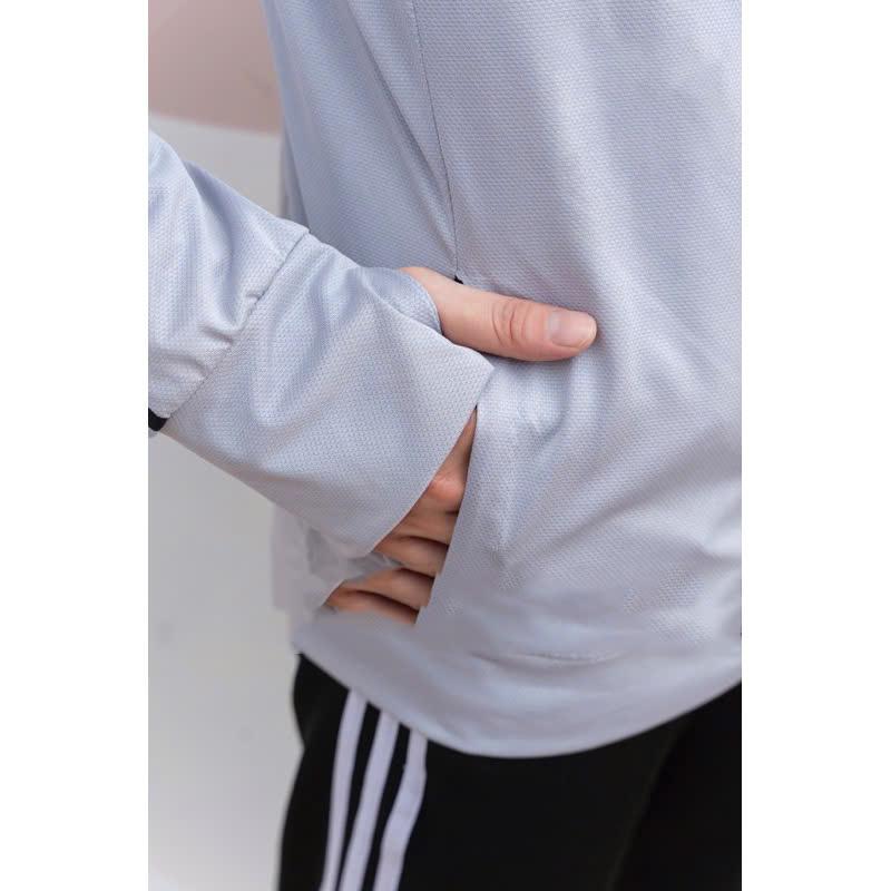 Product Introduction of (có logo) Áo chống nắng nam nữ 2 lớp, Áo khoác unisex có nón form rộng vải hạt xoàn dày dặn thông hơi siêu mát 4
