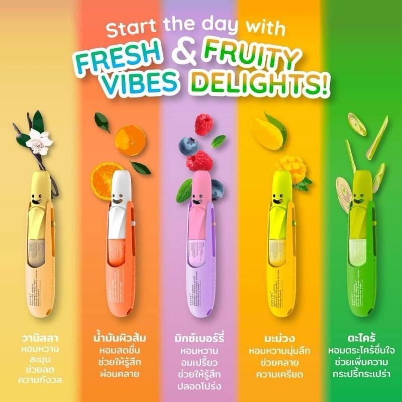 ỐNG HÍT THÔNG MŨI PASTEL POCKET INHALER THÁI LAN MÙI BẠC HÀ TINH DẦU TRÁI CÂY THƠM MÁT 0