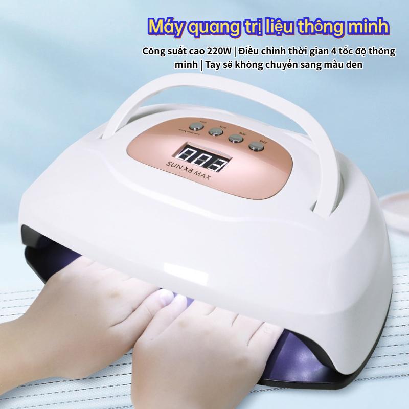 Nail salon,Máy sấy móng  SUN X8 MAX Máy sấy móng tay 220W Đèn LED làm móng tay Máy sấy gel Máy Hơ Gel
