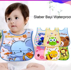 3 Pcs Slabber Celemek Makan Bayi Anti Air