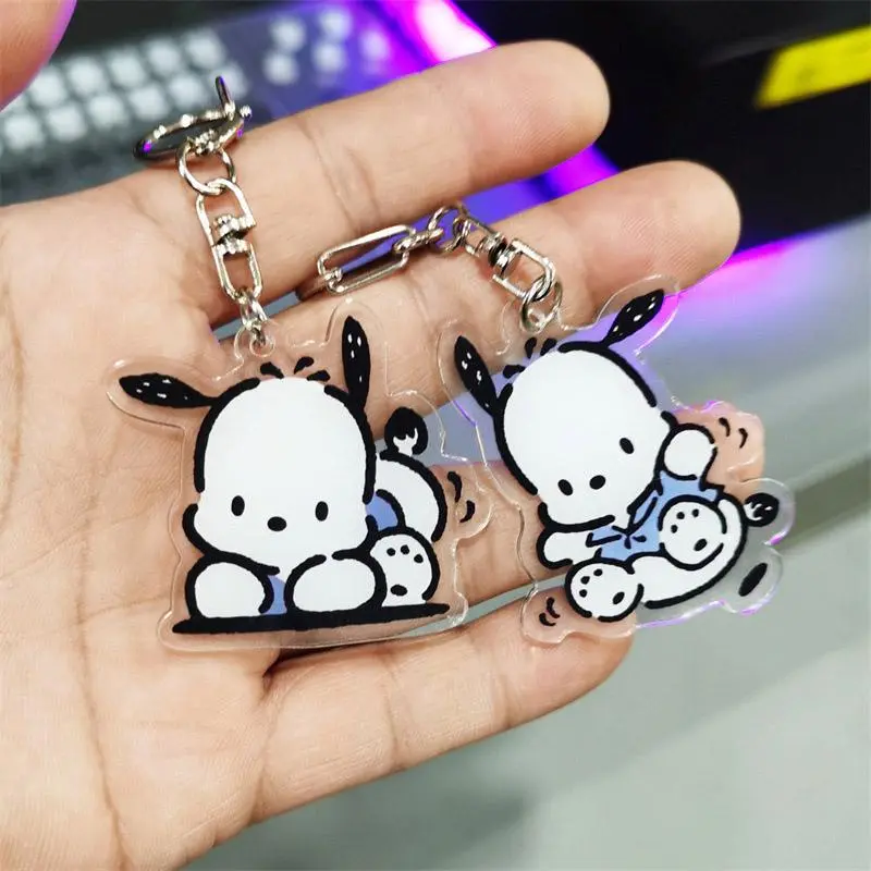 Cute puppy keychain pendant acrylic bag decoration pendant