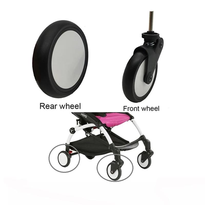 Product Introduction of Rubber Wheels Stroller Accessorie Baby Stroller Wheels Stroller Replacement Durable Infant Carriage Wheel High-quality Silent Bearings Pushchair Caster for Babyzenes Yoyo Yoya YuYu Infant Carriage Baby Pram 8