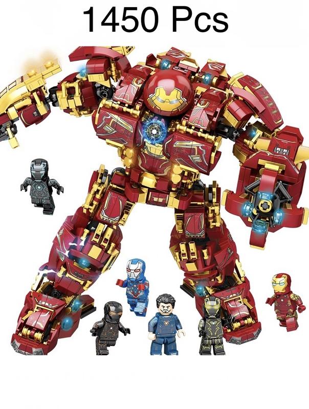  Đồ chơi Xếp hình Hulkbuster Iron man 1450pcs lắp ráp mô hình robot hulkbuster iron man người sắt Tháo Lắp Bộ Lắp Ráp Toy 