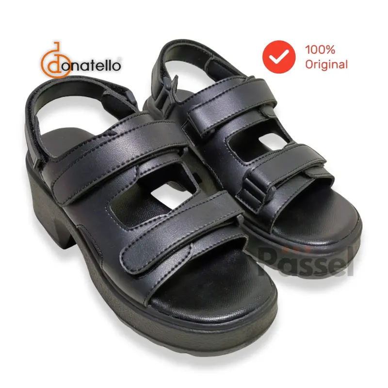 Passel x Donatello Sz 36-40 Sepatu Sandal Wedges Slip On dan Jepit Kasual | PD62711 / PD62712 4