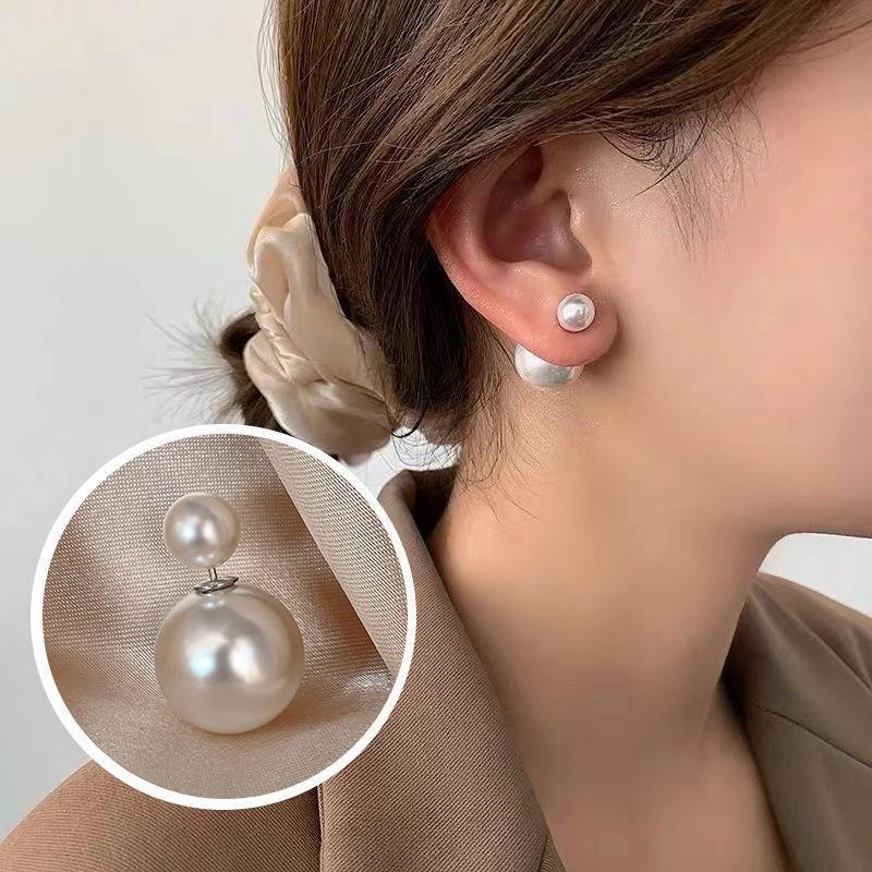 Product Introduction of Bông Tai Đinh tán Ngọc Trai Sáng Bóng Hai Mặt, Phong Cách Hàn Quốc, Thanh Lịch, Dành Cho Nữ, Thiết Kế Tinh Tế Đơn Giản, Thích Hợp Cho Tiệc Cưới, Đồ Trang Sức, 5 Đôi 15