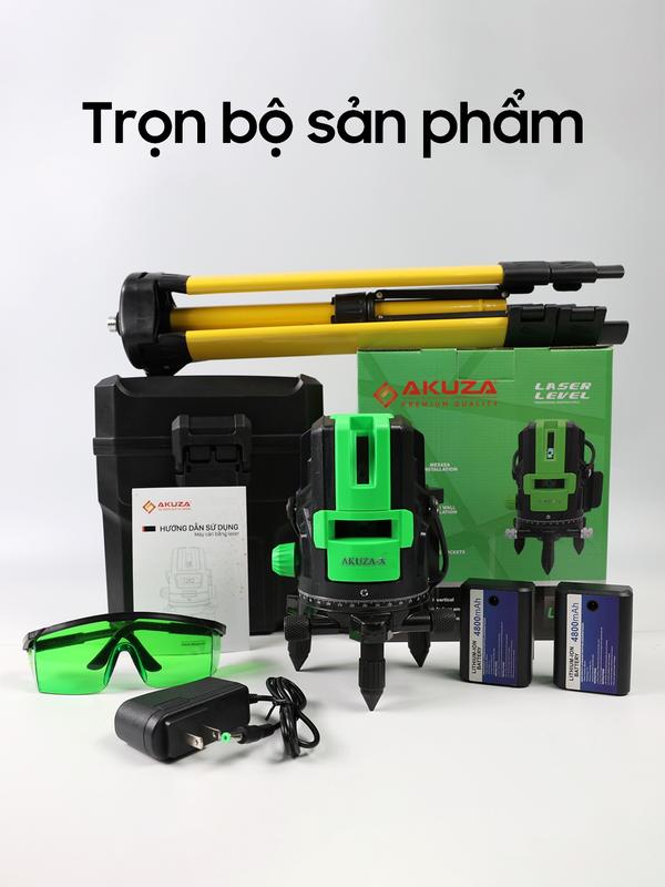 Máy Cân Bằng Laser AKUZA X Bóng Led Siêu Sáng, Tự động cân bằng.