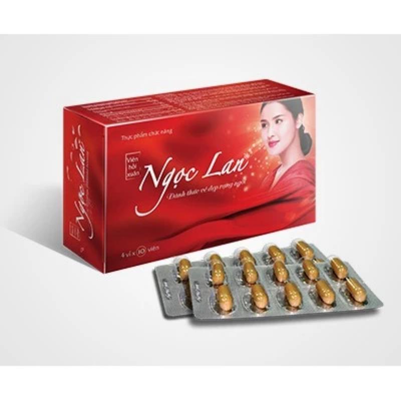 Viên Uống Hồi Xuân Ngọc Lan Cải Thiện Thiếu Hụt Nội Tiết Tố Nữ Làm Đẹp Da Chậm Quá Trình Lão Hóa Hộp 40 Viên