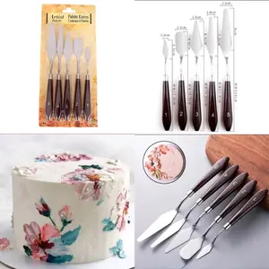 5pcs Pisau Palet/ Spatula lukis dekorasi cake