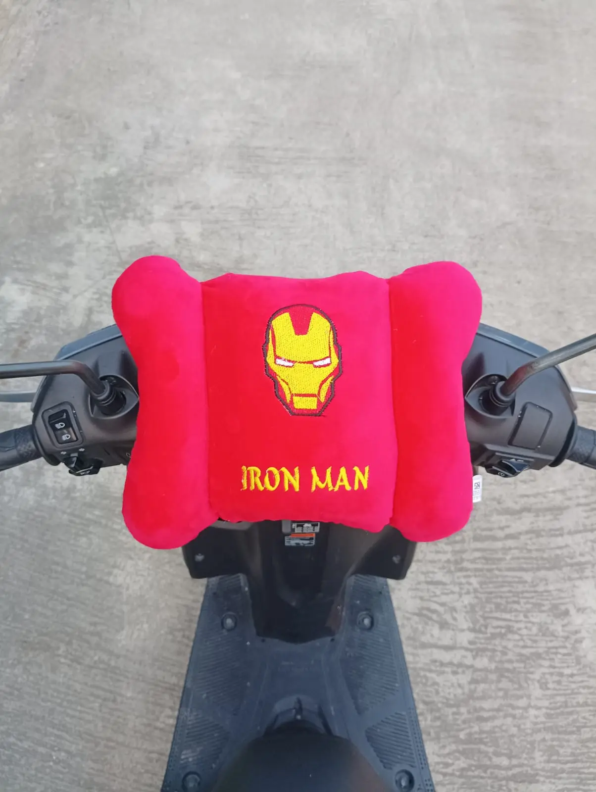 BANTAL STANG MOTOR MATIC MERAH KEREN HALUS LEMBUT
