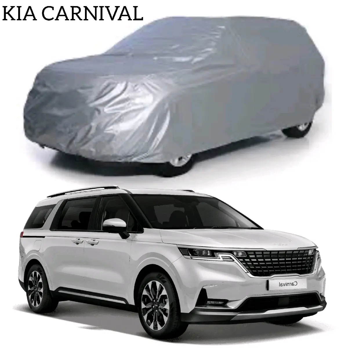 Bạt phủ xe ô tô KIA CARNIVAL vải dù tráng bạc chống mưa và nắng tốt kèm hộp đựng tiện lợi