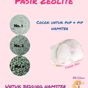 (The Hams) Pasir Zeolit / Zeolite Bedding Toilet pup pip Hamster Kucing Landak mini