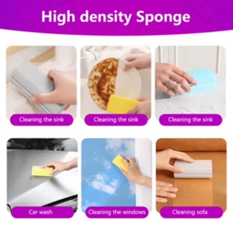 Miếng Bọt Biển Thấm Hút Mạnh Đa Chức Năng, Phụ Kiện Làm Sạch, Miếng Bọt Biển Làm Sạch Nhà Cửa 5