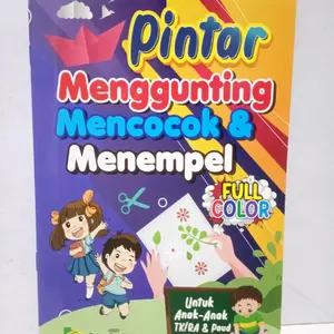 Buku Pintar Menggunting, mencocok dan menempel Anak Books