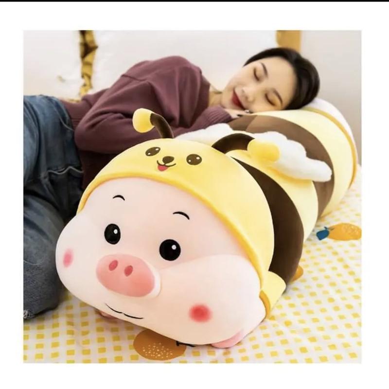gấu bông lợn ong vàng size 90>>>1m2 Toy Thú Nhồi Bông Thú Bông Đồ Chơi