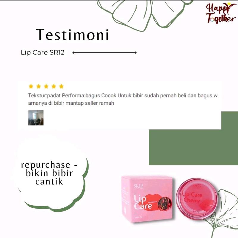 Lip Care SR12 mengatasi bibir kering pecah-pecah dan mencerahkan bibir 3
