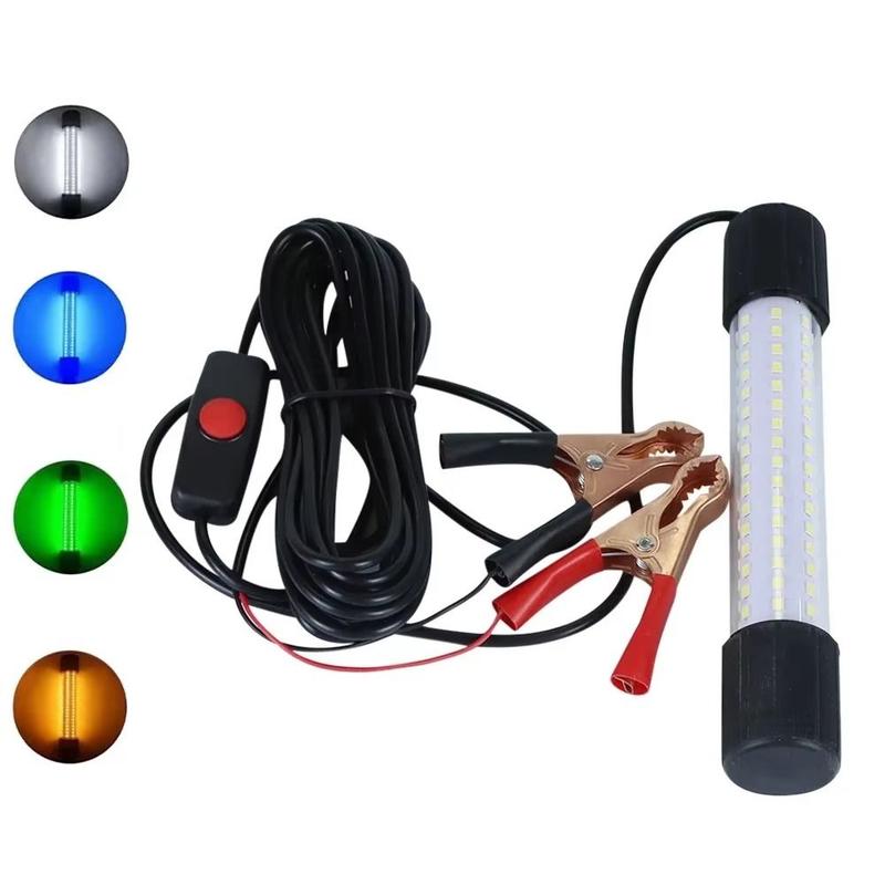 Đèn mực nhuyễn thể 126 đèn LED Đèn Câu Cá 12V Trắng Xanh Lá Xanh Dương Không…